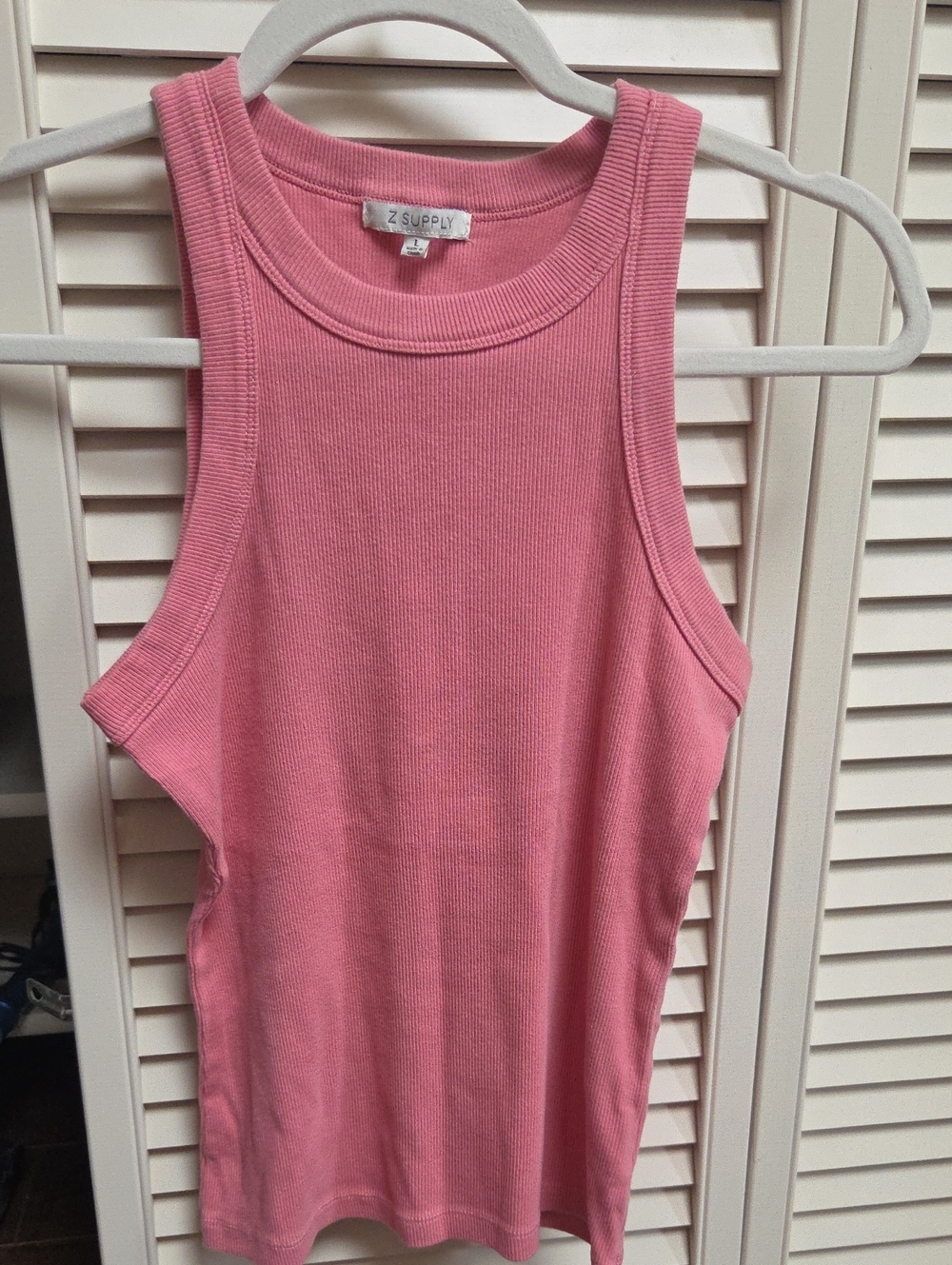 Z Supply Rose Pink Ribbed Tank